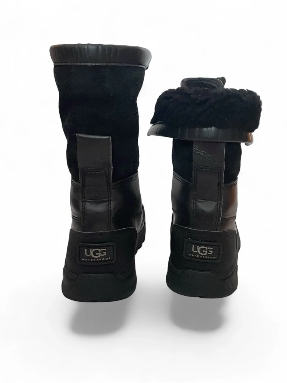 UGG Australia black unisex winter boots 13US